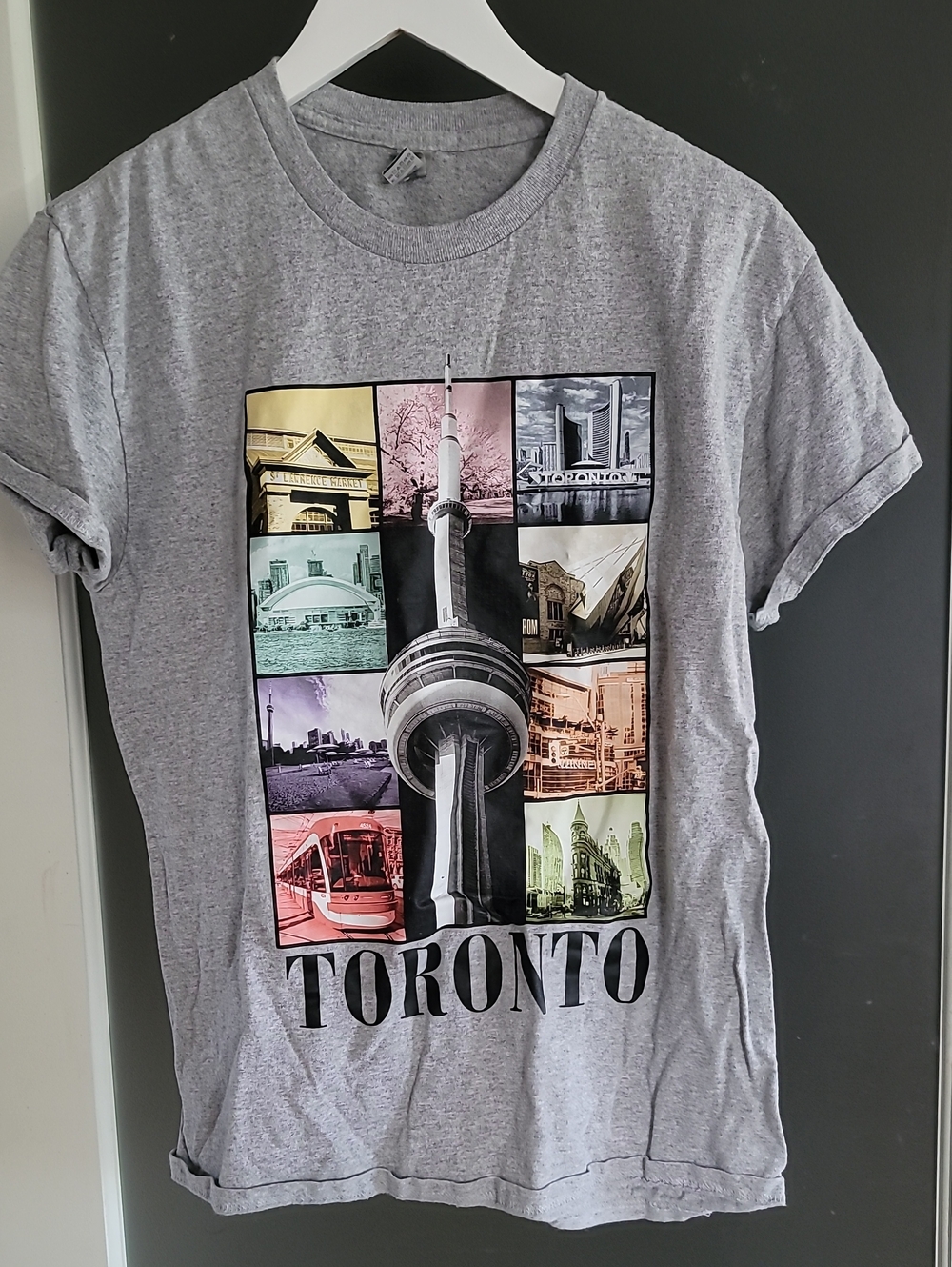 Toronto Collage Graphic Tee - Grey